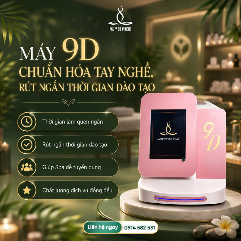 Hướng dẫn chuyển giao công nghệ 9D cho đơn vị Spa sử dụng