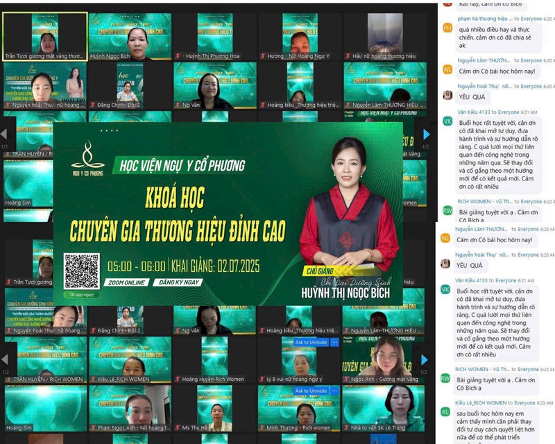 Ngự Y Cổ Phương - Trung tâm đào tạo dưỡng sinh online