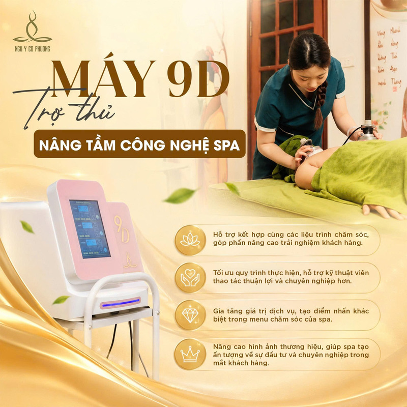 Ứng dụng máy công nghệ 9D trong vận hành cho spa nhỏ