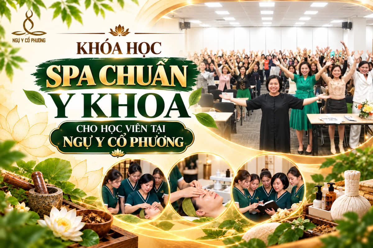 Khóa học spa chuẩn y khoa cho học viên tại Ngự Y Cổ Phương
